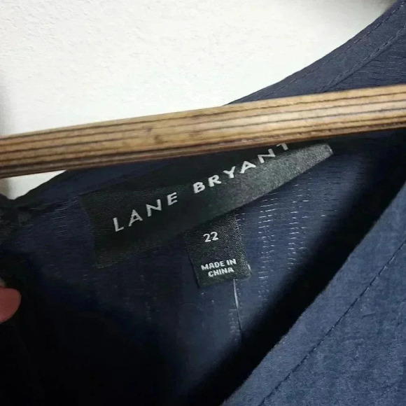 Lane Bryant 22 color block parachute tiered maxi dress - Picture 6 of 10